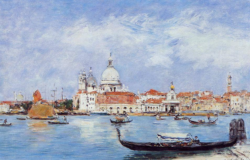 Venice, View from the Grand Canal by Eugene Boudin — Oil Painting Reproduction