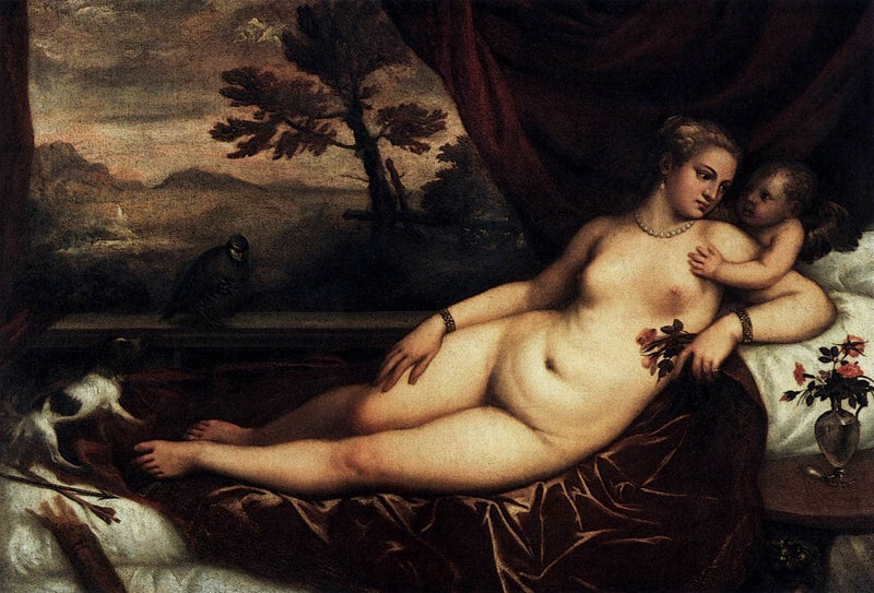 Venus and Cupid by Titian — Oil Painting Reproduction