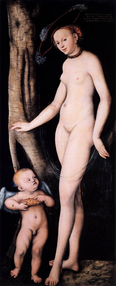 Venus and Cupid with a Honeycomb in dining room