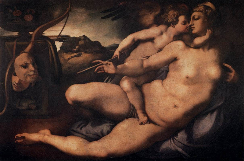 Venus and Cupid by Jacopo Pontormo — Oil Painting Reproduction