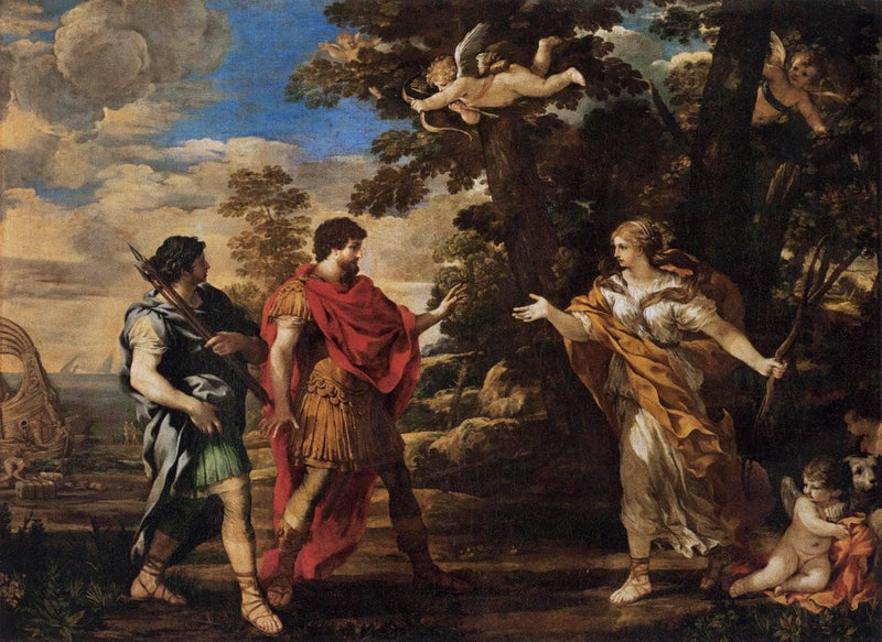 Venus Appearing to Aeneas as a Huntress by Pietro da Cortona — Oil Painting Reproduction