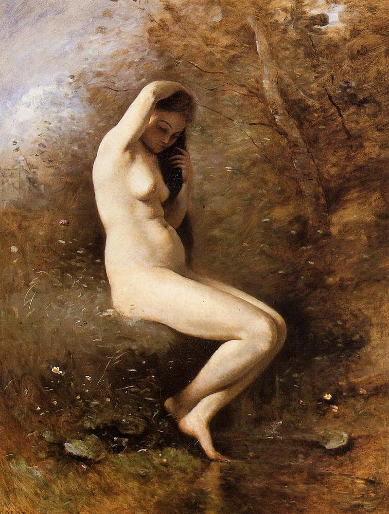 Venus Bathing by Camille Corot — Oil Painting Reproduction
