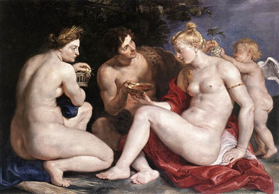 Venus, Cupid, Bacchus and Ceres in dining room