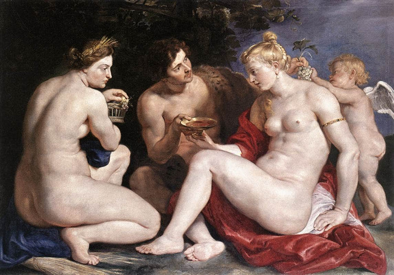 Venus, Cupid, Bacchus and Ceres by Peter Paul Rubens — Oil Painting Reproduction