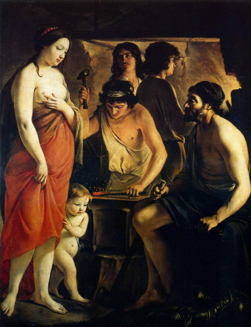 Venus in Vulcan's Forge by Le Nain brothers — Oil Painting Reproduction