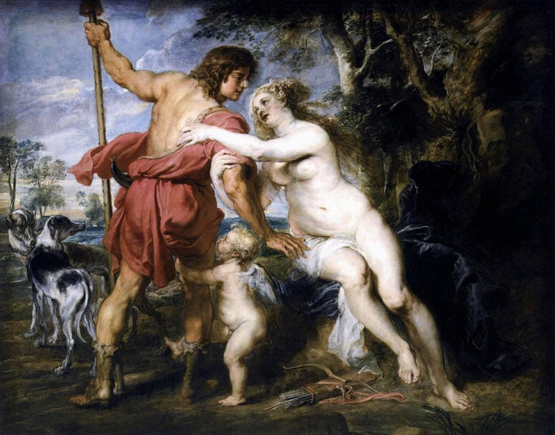 Venus and Adonis by Peter Paul Rubens — Oil Painting Reproduction