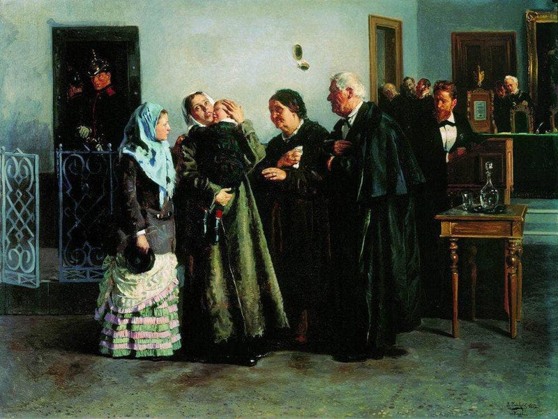 Verdict by Vladimir Makovsky, Oil Painting Reproduction