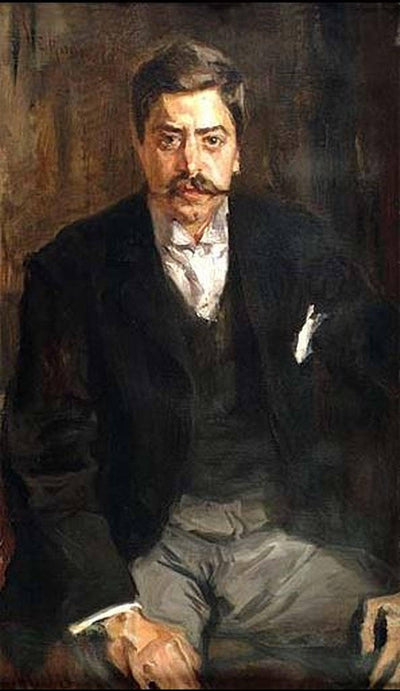 Portrait of the painter Guido Grimani in apartment