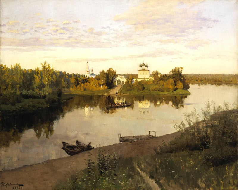Vesper chimes by Isaac Levitan — Oil Painting Reproduction