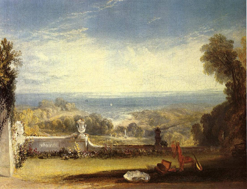 View from the Terrace of a Villa at Niton, Isle of Wight by J.M.W. Turner — Oil Painting Reproduction