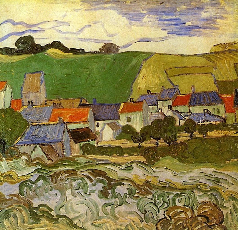 View of Auvers by Vincent van Gogh — Oil Painting Reproduction