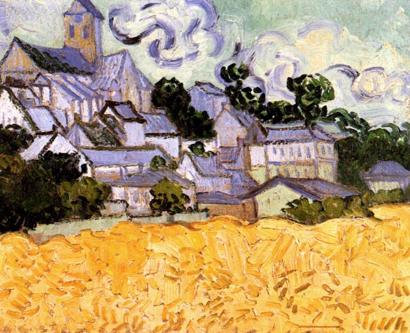 View of Auvers with Church by Vincent van Gogh — Oil Painting Reproduction