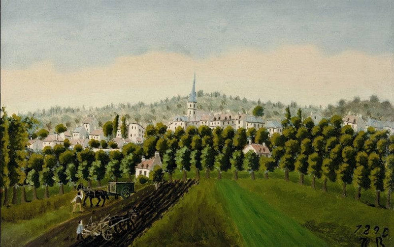 View of Bottom and MeudonBillancourt by Henri Rousseau — Oil Painting Reproduction