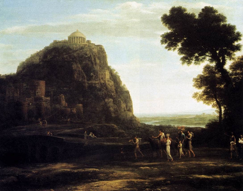 View of Delphi by Claude Lorrain — Oil Painting Reproduction