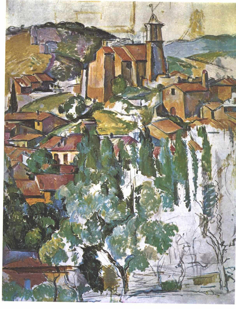 View of Gardanne by Paul Cezanne — Oil Painting Reproduction