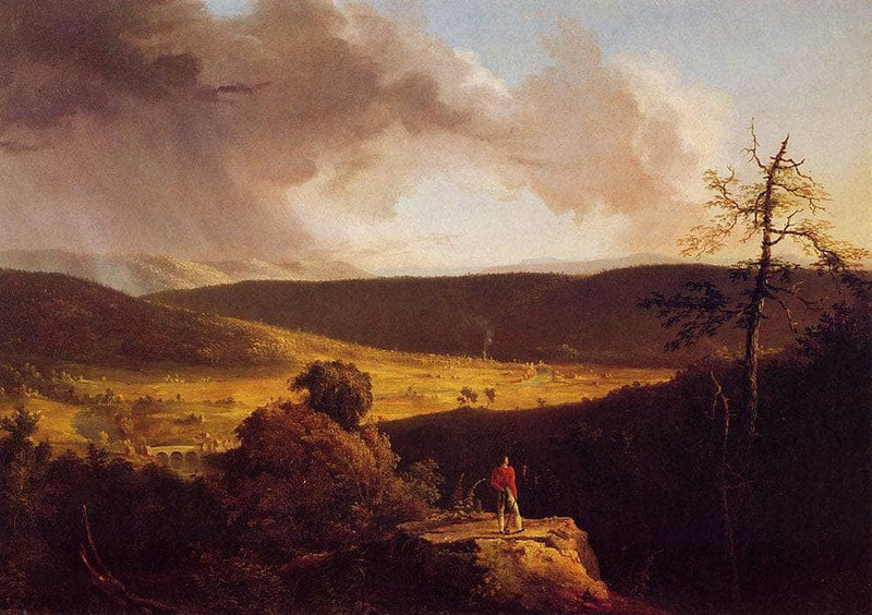 View of L`Esperance on the Schoharie River by Thomas Cole — Oil Painting Reproduction