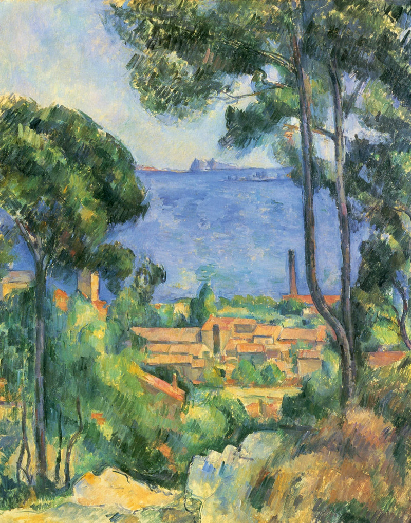 View of L'Estaque and Chateaux d'If by Paul Cezanne — Oil Painting Reproduction