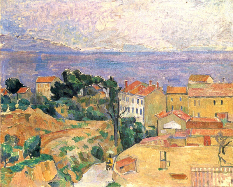 View of L'Estaque by Paul Cezanne — Oil Painting Reproduction