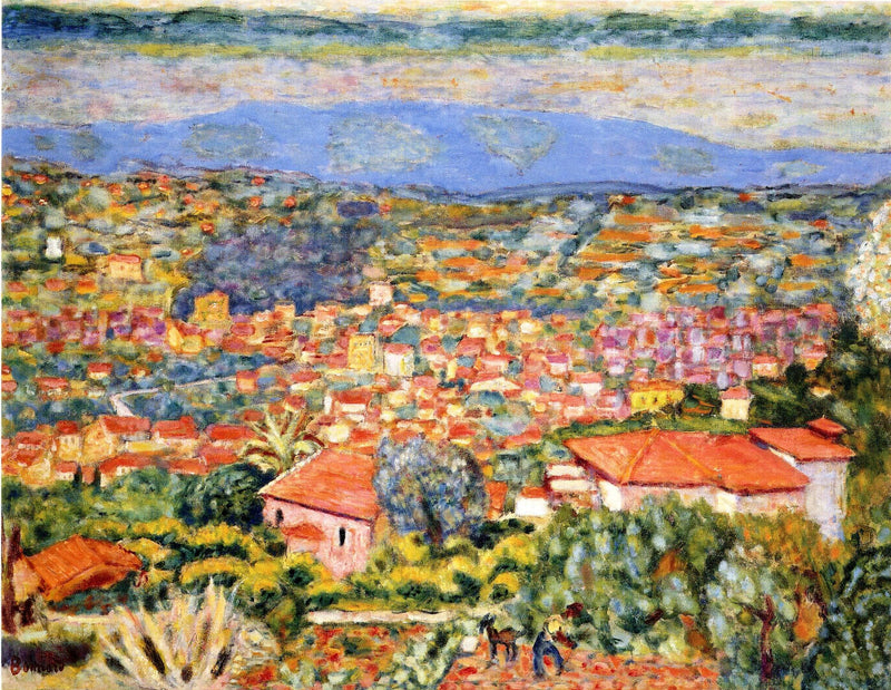 View of Le Cannet, Roofs by Pierre Bonnard — Oil Painting Reproduction