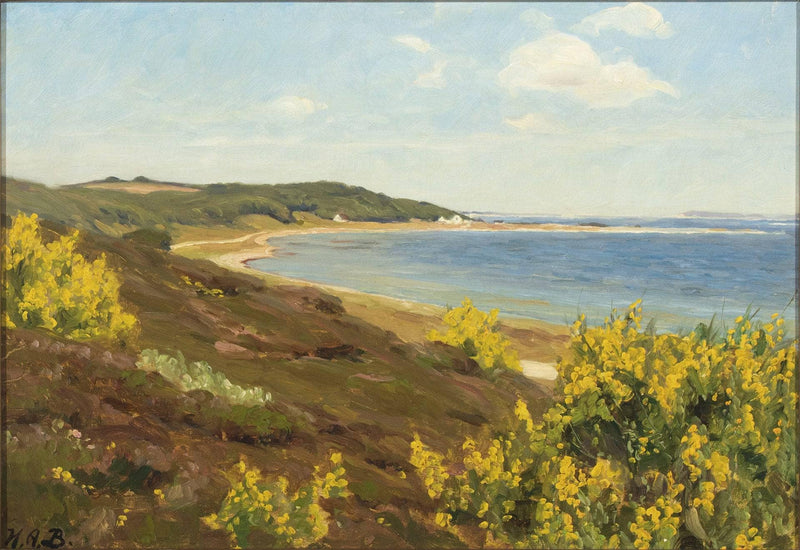 View of Legind Mountains, Mors in Denmark by Hans Andersen Brendekilde — Oil Painting Reproduction
