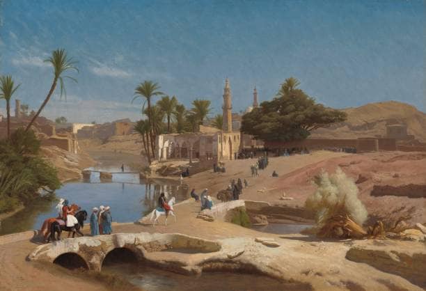 View Of Medinet El-Fayoum by Jean-Leon Gerome — Oil Painting Reproduction