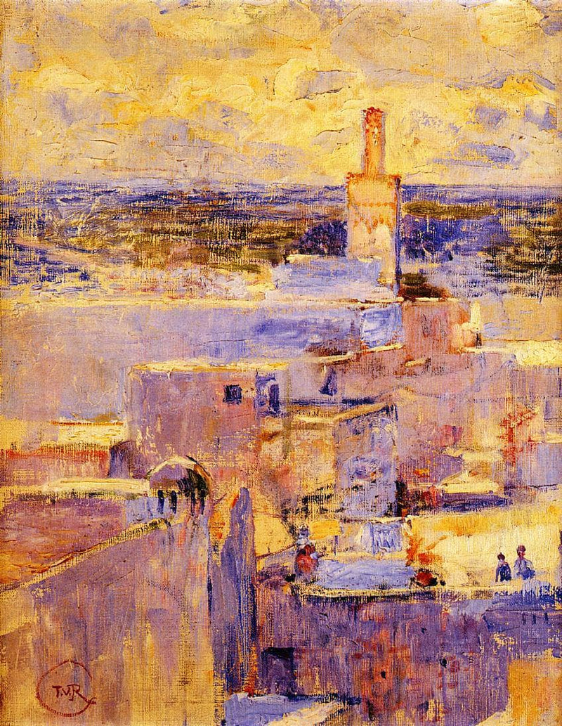 View of Meknes, Morocco by Theo van Rysselberghe — Oil Painting Reproduction