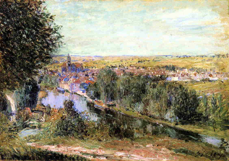 View of Moret by Alfred Sisley — Oil Painting Reproduction