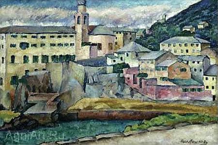 View of Nervi by Ilya Mashkov — Oil Painting Reproduction