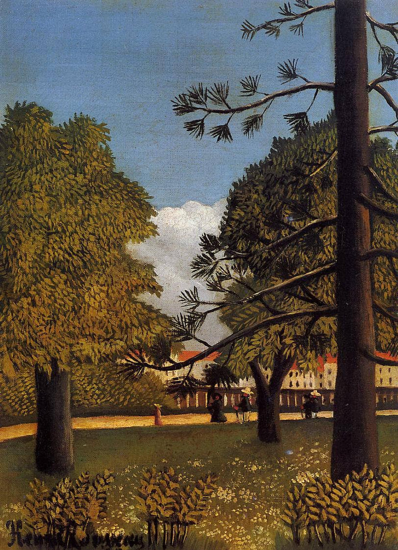 View of Parc de Montsouris by Henri Rousseau — Oil Painting Reproduction