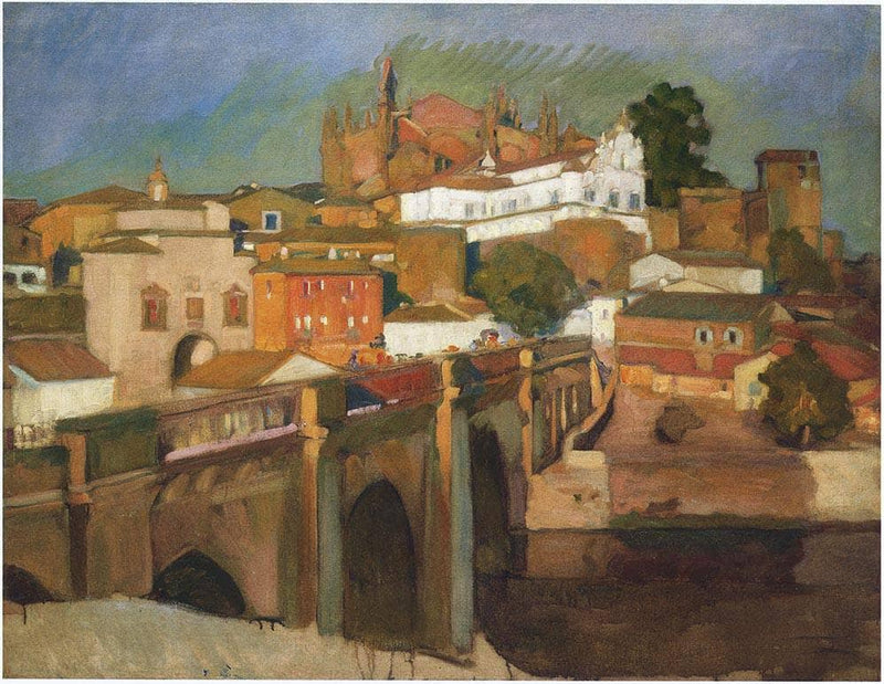 View of Plascencia by Joaquín Sorolla — Oil Painting Reproduction