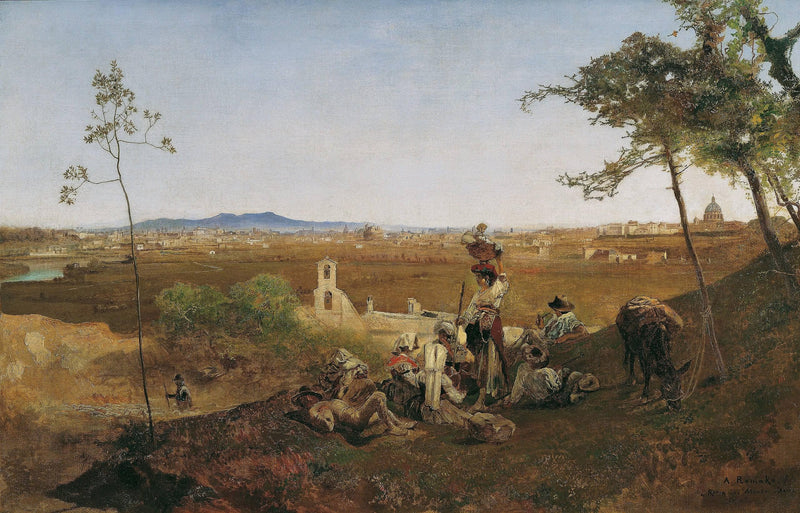 View of Rome from Monte Mario by Anton Romako — Oil Painting Reproduction