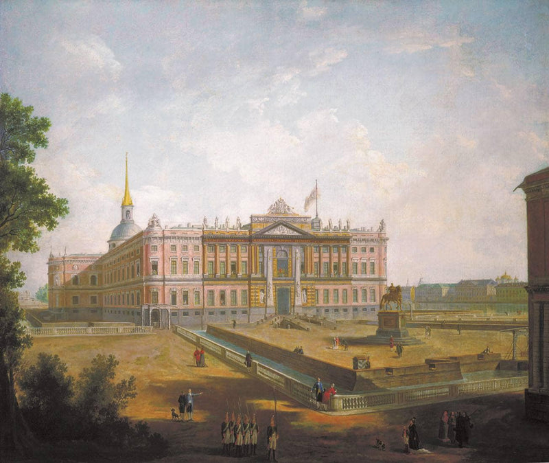 View of Saint Michael's Castle by Fyodor Alekseyev — Oil Painting Reproduction