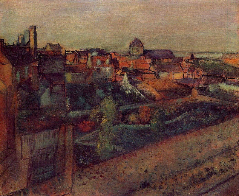 View of Saint-Valery-sur-Somme by Edgar Degas — Oil Painting Reproduction