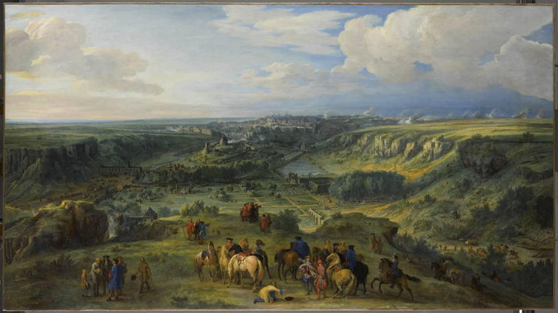 View of the City of Luxemburg from the baths of Mansfeld (taken on 3 June 1684) by Adam van der Meulen — Oil Painting Reproduction