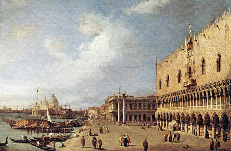 View of the Ducal Palace by Canaletto — Oil Painting Reproduction