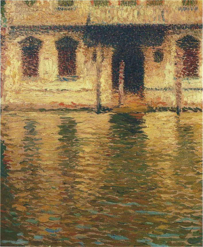 View of the Palace in Venice by Henri Martin, Oil Painting Reproduction