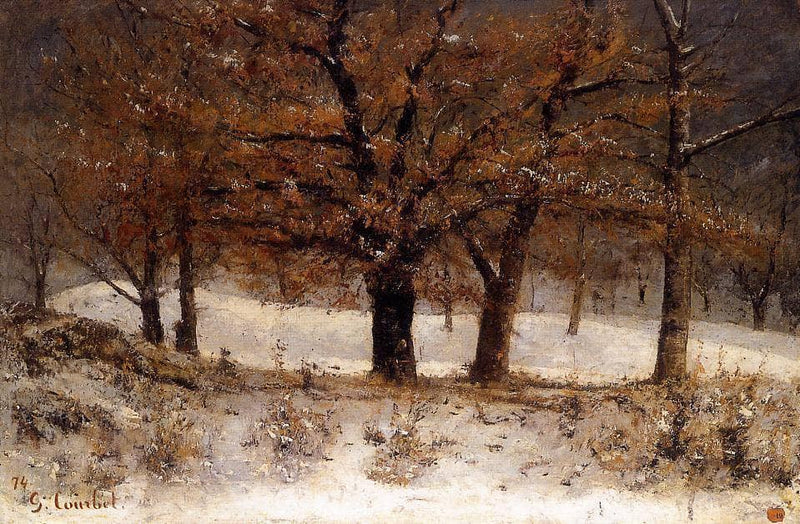 View of the Parc de Crete over Clarens by Gustave Courbet — Oil Painting Reproduction