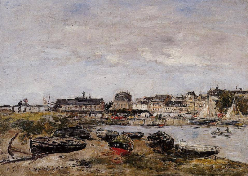View of the Port, Trouville by Eugene Boudin — Oil Painting Reproduction