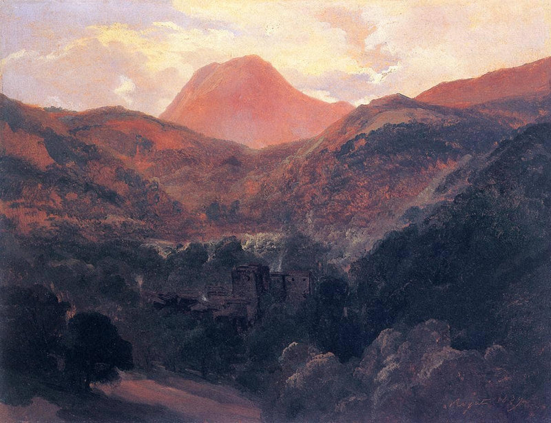 View of the Puy de Dôme and Royat by Theodore Rousseau — Oil Painting Reproduction