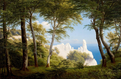 View of the sea from Møens Klint in hallway