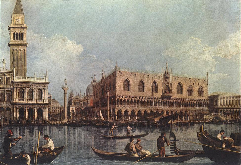 View of the St. Mark's Basin by Canaletto — Oil Painting Reproduction