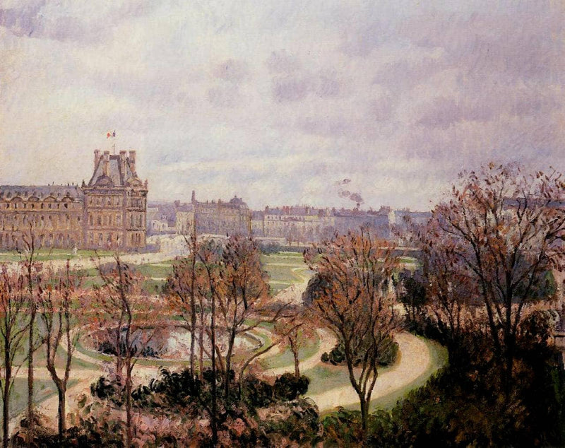 View of the Tuileries, Morning by Camille Pissarro — Oil Painting Reproduction