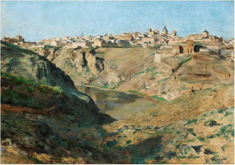 View of Toledo by Émile Friant — Oil Painting Reproduction