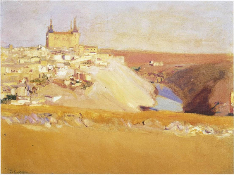 View of Toledo by Joaquín Sorolla — Oil Painting Reproduction
