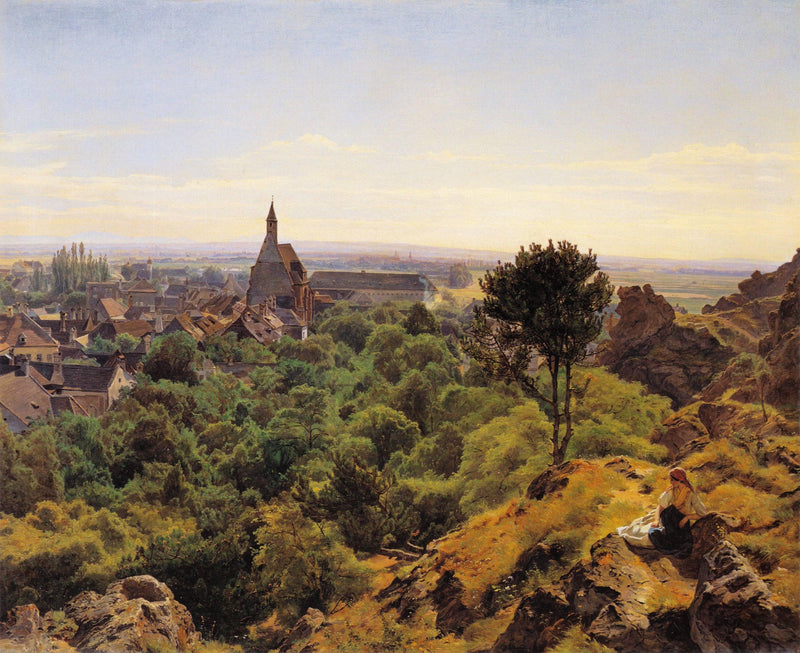 View to Mödling by Ferdinand Georg Waldmüller — Oil Painting Reproduction