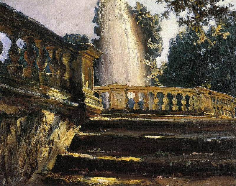 Villa Torlonia Fountain by John Singer Sargent — Oil Painting Reproduction