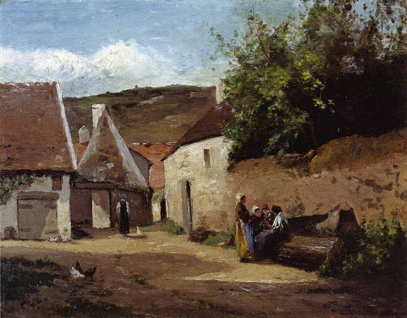 Village Corner by Camille Pissarro — Oil Painting Reproduction