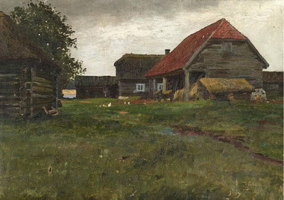 Village Houses in living room