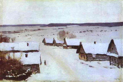 Village in Winter in hallway