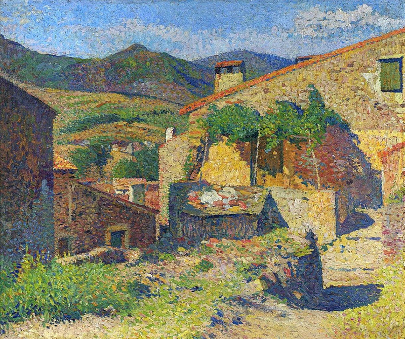 Village Street by Henri Martin — Oil Painting Reproduction